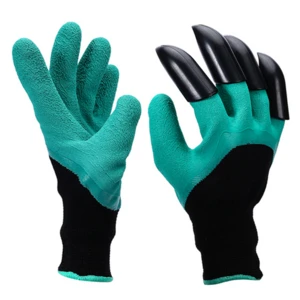 2017 Garden Gloves with Fingertips Claws Quick Easy to Dig and Plant Safe for Rose Pruning Gloves Mittens Digging Gloves