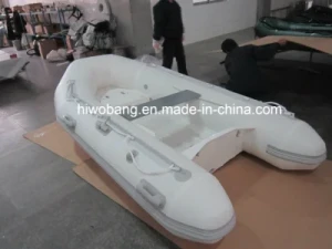 2018 Attractive White 270cm Fiberglass Hull Inflatable Boat Sea Walker Boat with Ce China