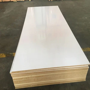 2018 Hot Sell High Gloss White Melamine MDF Board Factory Prices