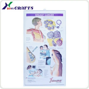 2018 promotional 3d embossed breast cancer poster