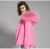 Import 2018 winter Washing Resistant pink real fox fur lining with fur hood long trench parka jacket coat from China