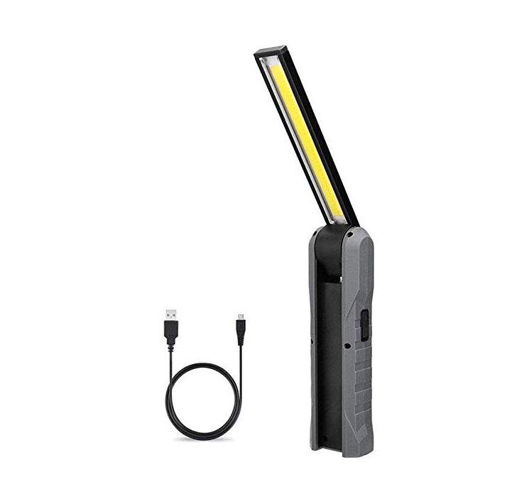 2019 NEW UPGRADE USB Work Light COB LED Inspection Light Foldable Rechargeable Flashlight Portable Handheld