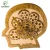 Import 2019 wholesale factory price wooden wall clock gear-design hanging head-shape wall clock from China