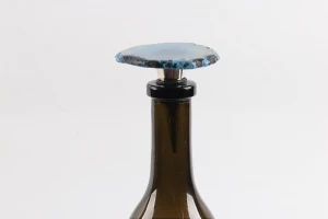 2020 Christmas New Product Wholesale Natural Crystal Stone Agate Wine Whisky Bottle Stopper