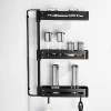 2020 Customized 3-layer Aluminum Alloy Storage Holders Racks Kitchen Wall Mounted Spice Rack Adjustable Shelf Kitchen Organizer