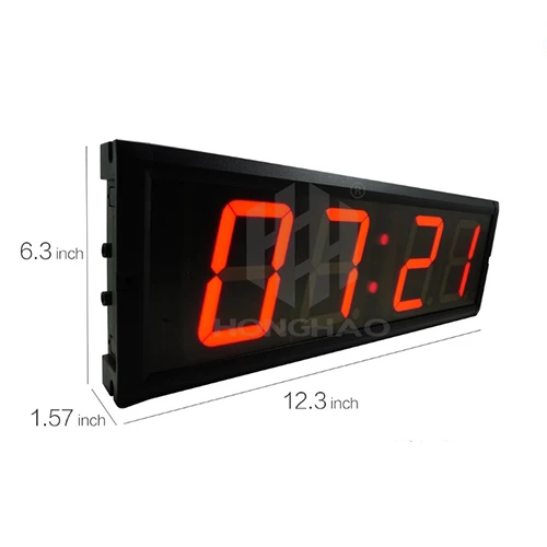 2020 hangzhou honghao  4 inch 7 segment home decor time memory 24 hours display, countdown timer switch 230v