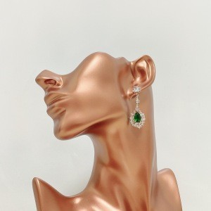 2020 Korean Style Fashion Jewelry Accessories Statement Geometric Bridal Pearl Long Tassel Drop Dangle Earrings (HUBMEL-52-SV)