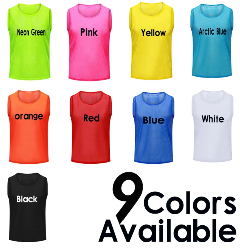 2020 Wholesale sublimated volleyball sports jersey basketball mesh bibs training vest sports vest