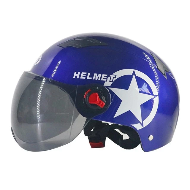 2020Harley helmet female summer battery car safety helmet male electric motorcycle cute locomotive four seasons helmet lady