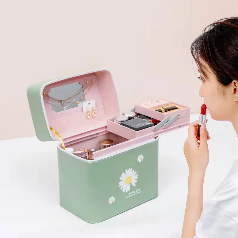 2021 Fashion Portable makeup  Bag Light Handbag cosmetic  Bag travel toiltery bag