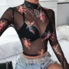 2021 Fashion Spring Summer Casual Sexy Designer Long Sleeve Blouse Women Shirt Colorful Pattern Solid Eco Ladies Tops