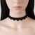 Import 2021 Hot Sale  Heart Shape Choker Necklace Fabric Black Lace Choker from China