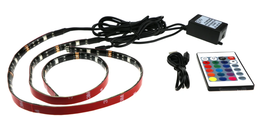 2021 Hot-selling 5V Infrared LED RGB USB TV Backlight Strip  IP65 Waterproof with 24keys Remote Controller