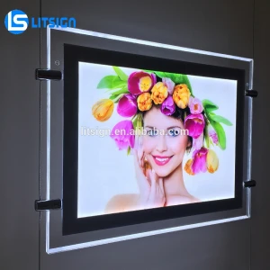 2021 innovative gadgets transparent led display acrylic led lighted photo frame
