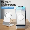 2021 New Arrivals Adjustable Desktop Wireless Charging Aluminum Alloy Mobile Phone Charger Stand Holder for MagSafe iPhone 12