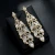 Import 2021 new beautiful best-selling earrings 925 silver needle gold plated bridal jewelry from China