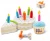 Import 2021 Non-toxic and safe Pet toy  stuffed plush toy dog birthday cake with Candles kitchen dog pet toy from China