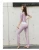 Import 2021 Spring And Autumn New Nude Sports Fitness Three Piece Suit Womens Yoga Fitness Suit In Stock from China