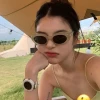 2023 Jennie Oval Sunglasses Women Luxury Designer Glasses Vintage Retro Sunglasses Trending Eyewear Y2k Accessories Gafas De Sol