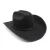 Import 2024 Customized western plain felt cowboy hats wholesale Trendy Belt western wide brim felt Fedora cow boy west Shape Cap from China