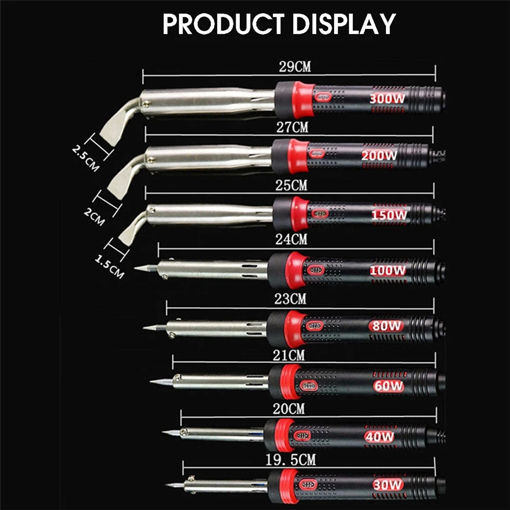 220V 30W 40W 60W 80W 100W150W 200W 300W External Heating High-Power Electric Soldering Irons With Indicator Light