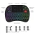 Import 2.4GHz Mini Wireless Keyboard with Touchpad Mouse Combo 8colors Backlight Rechargeable keyboard RII x8 from China