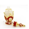25ml Crown style glass spray perfume bottle,inlaid with colored stones,factory made perfume bottle