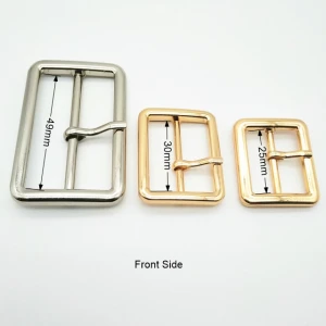 25mm 30mm 50mm Inner zinc alloy pin buckle in shiny gold and shiny nickel color, metal buckle with pin belt buckle
