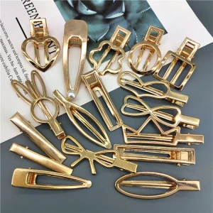 28 Styles Fashion Gold Plated Rabbit Heart Waterdrop Crown Hairgrip Bang Barrette Pins Women Girls Hair Accessories Metal Clips