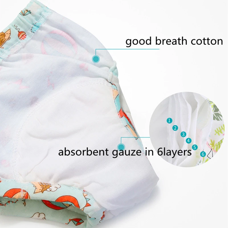 2pcs/box Washable Baby Cloth Diaper Reusable Babies cotton Diapers Wholesale Baby Cloth nappies