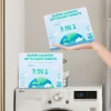 3 In 1 Laundry Tablets High Foam Easy To Rinse Laundry Detergent Sheet Biodegradable Washer Soap Strips Laundry Detergent Sheets