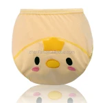3 layers cartoon faces newborn baby training pants pure cotton baby cloth diaper nappy