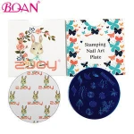 304 Stainless Steel Round Shape Wholesale DIY Nail Art Plates