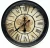 Import 31.5&quot; 80cm  patent Steampunk Gold &amp; Black Metal roman numbers moving gear Wall Clock for home decoration from China