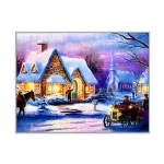 32*40 landscape cross stitch kit embroidery crafts interior home decor painted igloo cross stitch