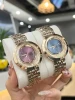 36mm high quality blue dial own brand watch oem custom logo design quartz watch for women