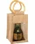 Import 4 bottle jute bag in Jute laminated fabic 2021 lalest trendy fancy reusable from India