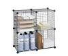4 cubes Grid Wire Modular Shelving And Storage Cubes(FH-ALW0016)