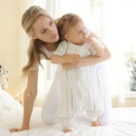 4-layers Muslin Cotton Swaddle Sack,Wearable Toddler sleeping baby bag