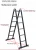 Import 4 Step Multi-Purpose Aluminum Folding Telescopic Telescoping Extension Ladder from China