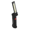 400lm Outdoor Rechargeable COB Slim Folding Camping Led Flashlight USB Work Light with Magnet and Hook Light