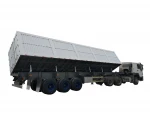 40ton 45 cubic 3 axles 50 ton side tipping dump trailer