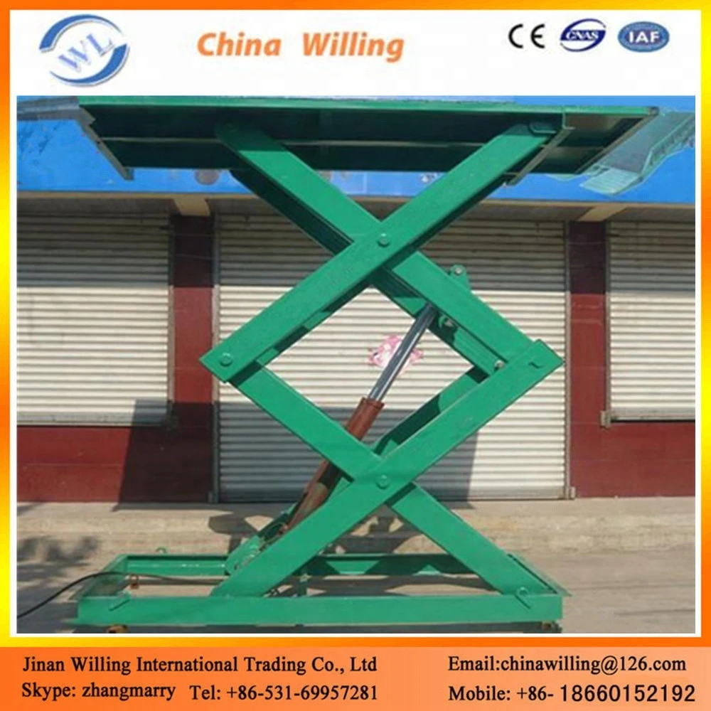 4m outdoor hydraulic small elevator lift table