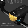 5 Modes Waterproof Rechargeable Bike Light 4000mah Battery Bicycle Headlight with Output and Input Port