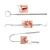 Import 5 Packs Dental Hygiene Kit Teeth Cleaning Tools, Stainless Steel Tartar Remover Tongue Scraper Oral Care Picks from China
