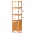 Import 5-Tier Bathroom Shelf Bamboo Freestanding Shelving Unit Tower Shelf Storage Organizer Display Rack from China