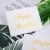 Import 50 packs Gold stamping greeting cards creative greeting cards Mini Wedding Thank you cards from China