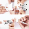 500pcs Nail Forms Shaped  Art Guide Form Sticker Acrylic UV Tip Extension Nail Paper Holder Nail Tool