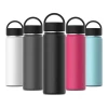 550ml Double Wall Powder Coated Water Bottle Stainless with Logo Vacuum Insulated  Wide Mouth Flask with Leak Proof Cap Portable