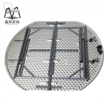 5ft hot - selling cheap wholesale indoor and outdoor 8-seat plastic folding round table